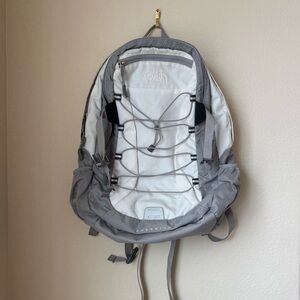 The North Face Borealis Backpack White and Gray